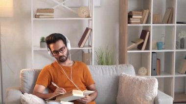 foreign courses smart man audio lesson handsome