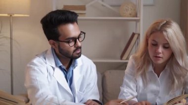 medical student preparing exam interne education