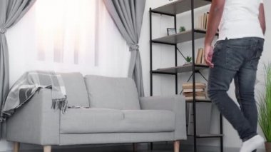 book lover happy arabian man home retreat handsome