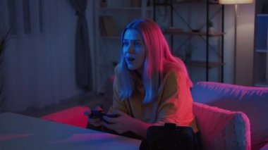 game loose sad woman cyber competition upset