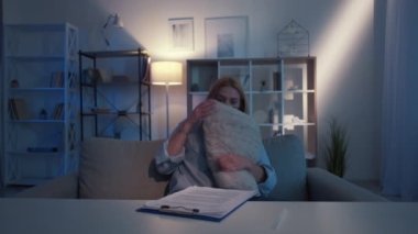 hard education exhausted woman exam training