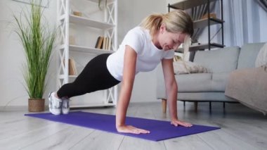 home sport strong woman keep fit slim lady