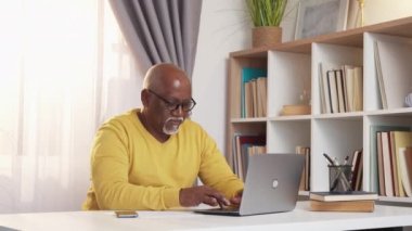 distance work african man computer technology