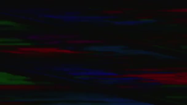 Superposición de fallos analógicos real vhs color de ruido negro — Vídeo de stock