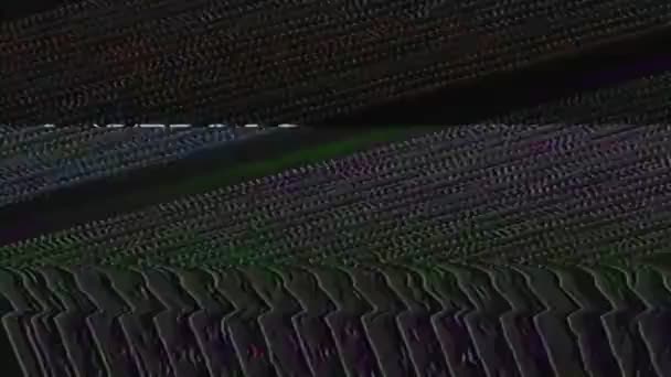 Grunge textur glitch distorsion overlay mörk — Stockvideo