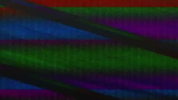Parpadeo glitch ruido textura superposición grano filtro — Vídeo de stock