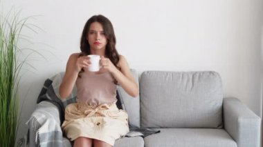 Sıkıcı kadın aptal jest kahve zamanı komik