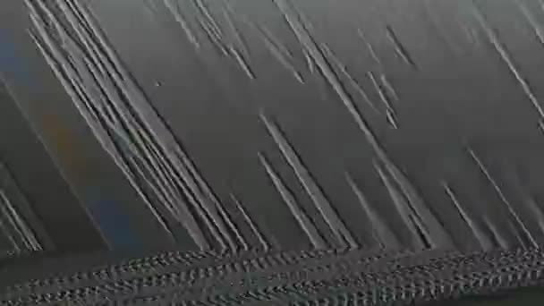Tv glitch overlay färg statisk brus korn struktur — Stockvideo