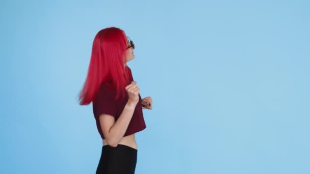 Dança mulher sucesso celebração funky loop gif — Vídeo de Stock