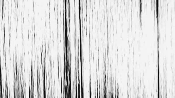 Rétro glitch superposition vidéo distorsion noir blanc — Video