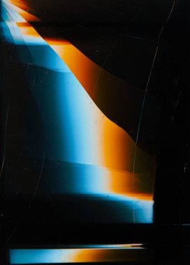 çatlamış toz bulutu çizikler mavi turuncu doku