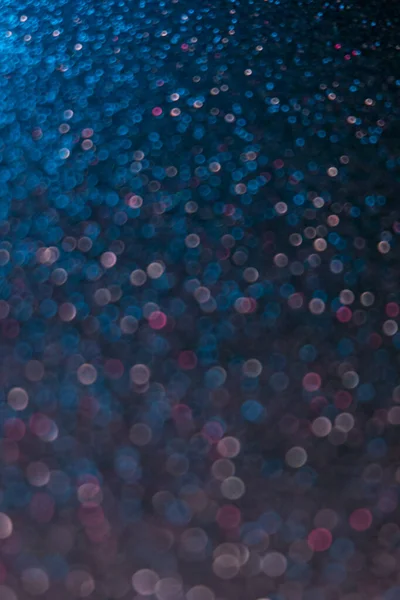 Borrão faíscas bokeh brilho sobreposição néon luz azul — Fotografia de Stock