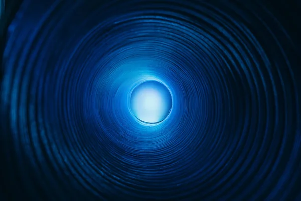 Desenfoque brillo fondo galaxia portal neón luz azul — Foto de Stock