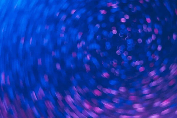 Bokeh světlá textura neon pozadí modré jiskry — Stock fotografie