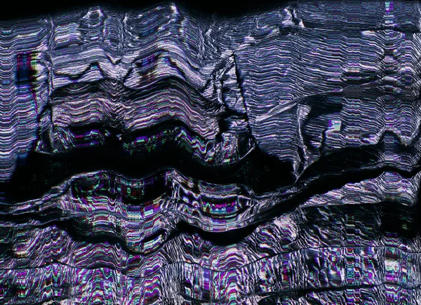 Futurystyczny usterka kolor cyfrowy szum fioletowy piksel — Zdjęcie stockowe