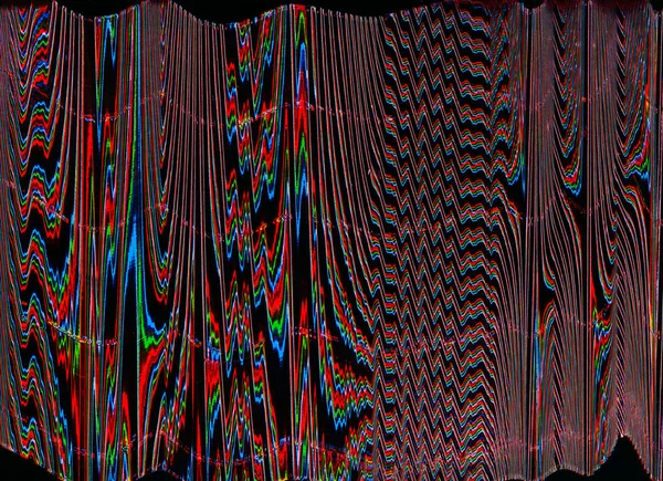 Futuristic glitch color digital noise red artifact — Stock Photo, Image