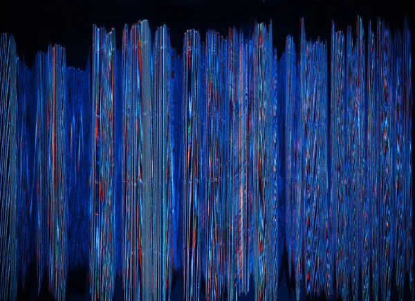 Porucha textury překrytí pixelů šum modrá distorze — Stock fotografie