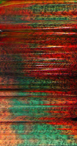 Color glitch noise digital distortion red green — Stock Photo, Image