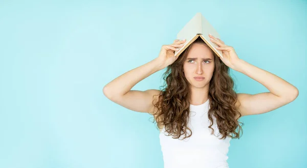 Duro educación molesto mujer deprimido sentimientos — Foto de Stock