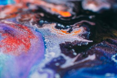 soyut sanat eseri mürekkep boyası harmanlanmış renkli arkaplan