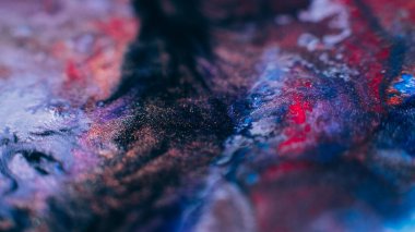 soyut sanat eseri mürekkep boyası harmanlanmış renkli arkaplan