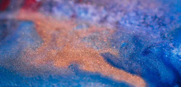 Tintas misturar abstrato design de fundo tintas azuis — Fotografia de Stock