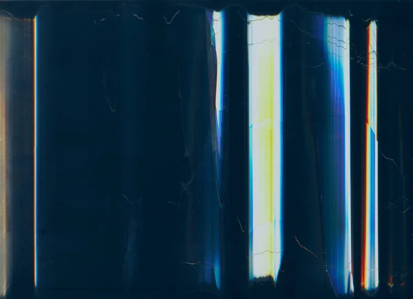 Sistema de tela distorcida danos efeito brilho azul — Fotografia de Stock