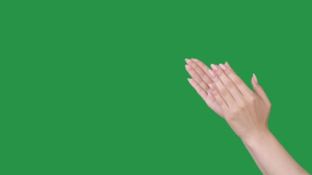 Оплески руки перемога привітання гордість плескання — стокове відео