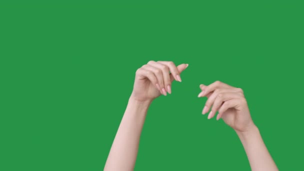 Hand dans vinger knippen muziek ritme set van 2 — Stockvideo