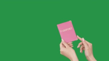 Pasaport kontrolü, vize hizmetinin elleri kimlik tutuyor.