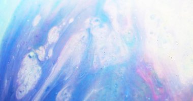 yüzen boya mürekkebi afişi mavi beyaz boya karışımı