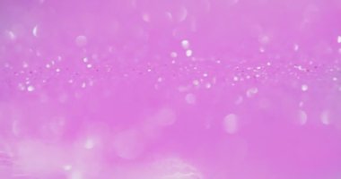 Bokeh ışığı bulanık parlak beyaz daireler pembe