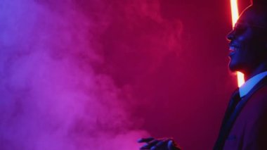 Milyoner parti zenginliği Neon zengin adam parası