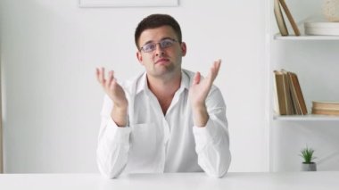 applauding man false congrats sarcastic emotion