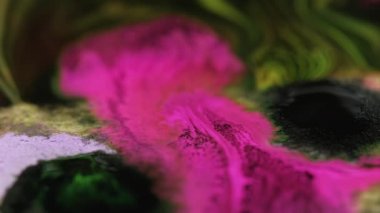 paint paper flow ink wave texture pink green leak