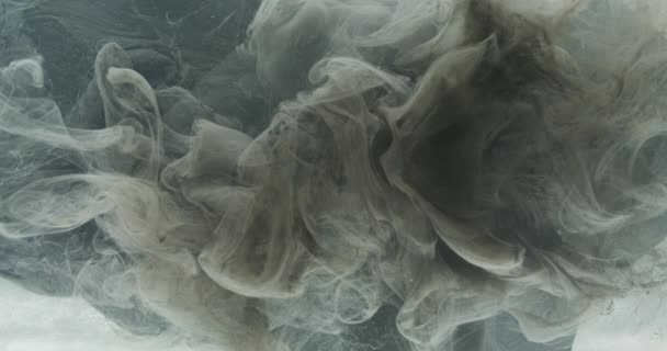 Nevoeiro textura pintura água respingo cinza fumaça nuvem — Vídeo de Stock