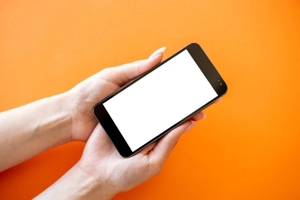 Mockup digital de la tecnología en línea del mensaje móvil — Foto de Stock