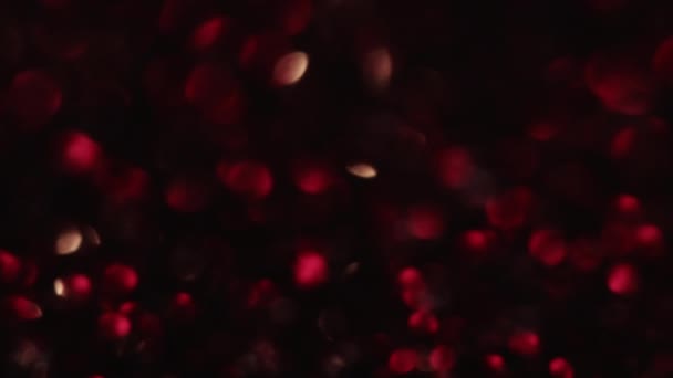 Bokeh açık arkaplan bulanık daireler dokusu kırmızı — Stok video