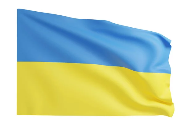 Ukrainian symbol national flag blue yellow color — Fotografia de Stock