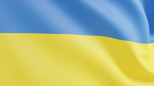Державна демократія Національний прапор блакитний жовтий колір — стокове фото