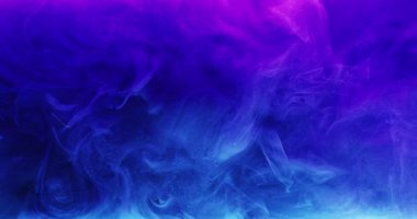 renk duman dokusu sim mürekkep girdap neon mavisi