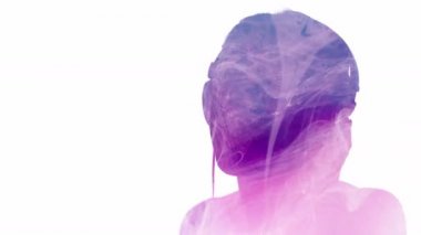 parti dj elektronik müzik heyecan verici kız neon ışığı