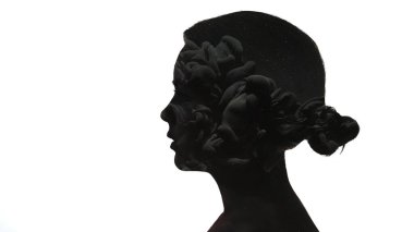 Üzüntü karmaşası hüzün karanlık kadın yüzü