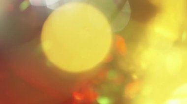 Bokeh hafif mercek alevi bulanık daireler parlıyor