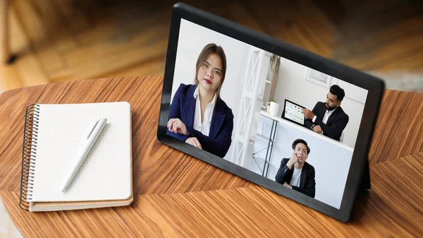 video conference wfh technology business people