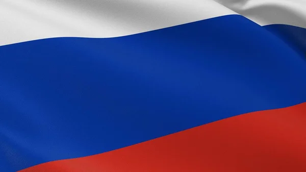 Bandiera Russa Federazione Russa Firma Mosca Simbolo Tricolore Nazionale Patriottico — Foto Stock