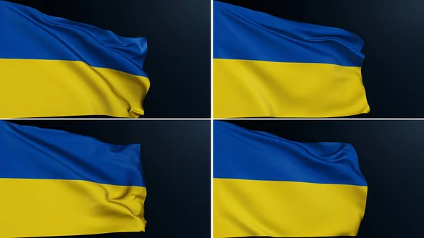 Flaga Ukrainy Kijów Znak Kraj Europejski Kolekcja Ukraińskiego Patriotycznego Narodowego — Zdjęcie stockowe