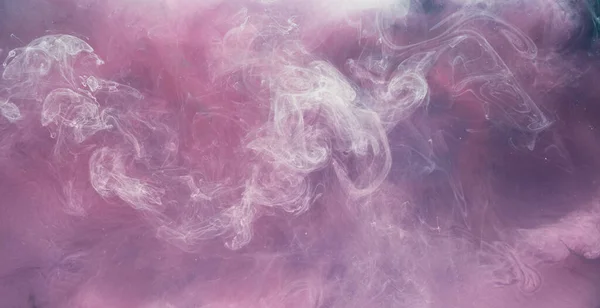Sis Akışı Fantezi Bulutu Beyaz Pembe Gaz Karışımı Kızıl Sinema — Stok fotoğraf