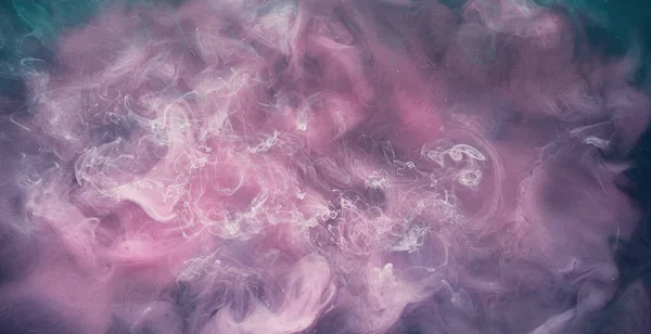 Sis Akışı Fantezi Bulutu Beyaz Pembe Gaz Karışımı Kızıl Sinema — Stok fotoğraf