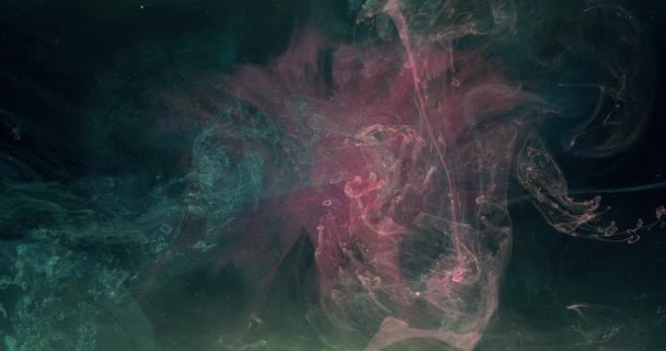 Smog Tritt Aus Zauberspruch Blaue Magenta Dampfmischung Abstrakte Kunst Hintergrund — Stockvideo
